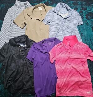 Lot Of 6 Boys Collar Shirts